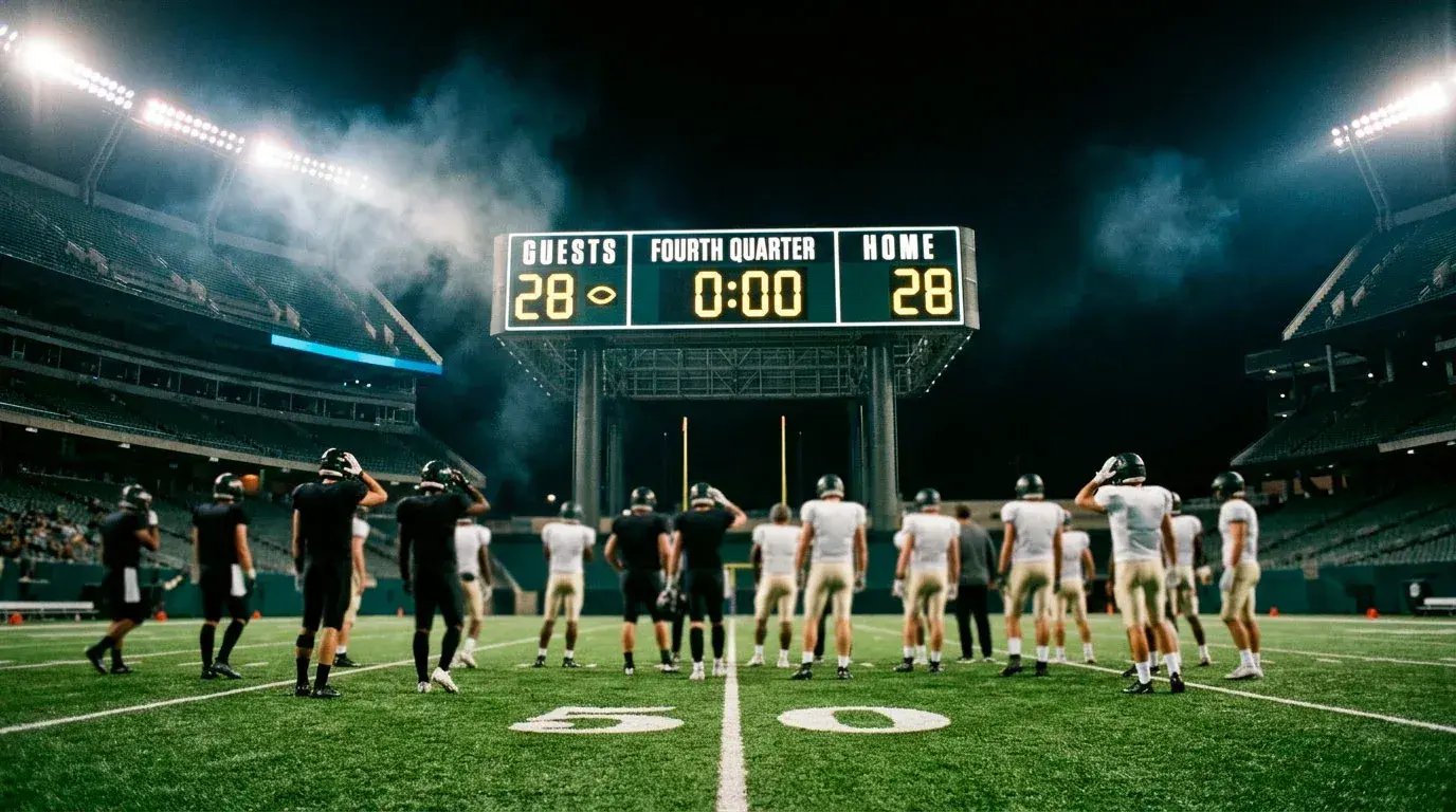 NFL overtime coin toss scenario with betting settlement rules overlay for UK punters